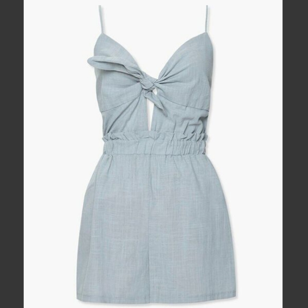 Forever 21 Tie Front Cami Romper